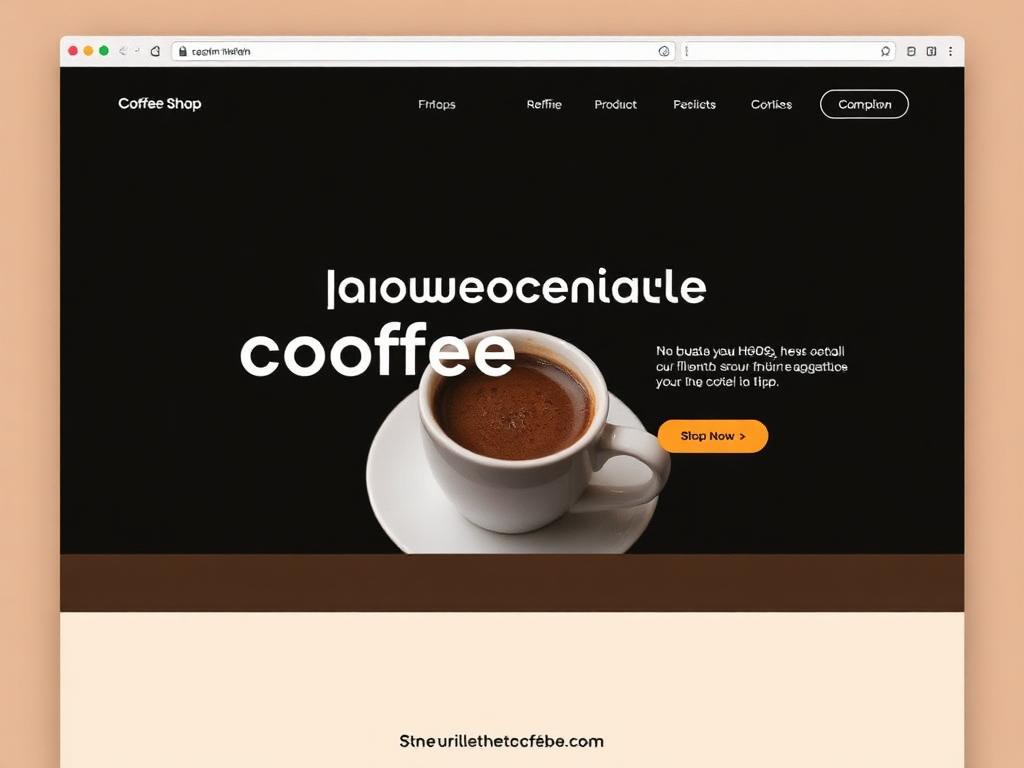 Bean & Brew website preview